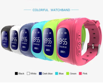 2019 horloge van het het jonge geitje slimme horloge van Amazonië het Waterdichte GPS Q50 met S.O.S.vraag
