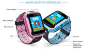 Het nieuwe Q529-Smart Watch van het de Kleurentouche screen pond GPS van de Jong geitjesmartphone met Camerafunctie