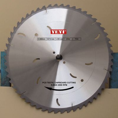 860mm PCD Zaagblad/de Bladen van de Diamantzaag voor Spaanplaatlagen die, meubilair snijden