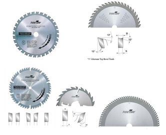 TCT cirkelvormige zaagbladen met premium staal en Micro carbide tips van graan