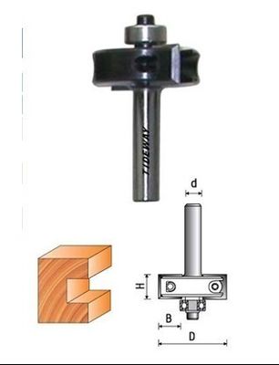 Afgewerkt oppervlak binnen CNC router bits met omkeerbare messen