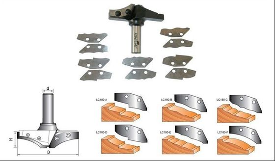 Duurzaam verhoogde deelvenster CNC router bits met veranderlijk messen