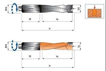 Koolstof staal en carbide tips TCT boren bits voor meerdere boren machines