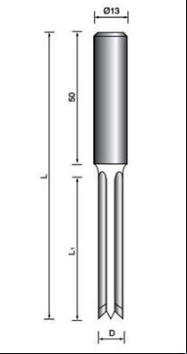 4 Fluiten saai TCT boren bits (HSS) met zwarte (RH) kleur geschilderd oppervlak