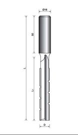 Aangepaste Micro - graan carbide tips inlaten TCT boren bits (16 MM schacht)