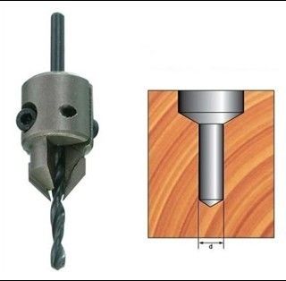 Scharnieren / TCT boor bits, Brad punt of V, punt countersink