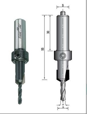Aangepaste duurzame micro - graan carbide TCT countersink bits